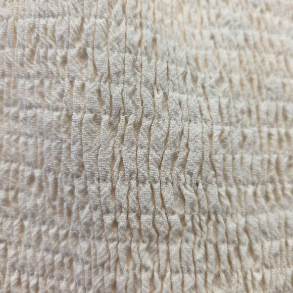 HEYSON Square Neck Crop Top | Cream Oatmeal Linen Look | Wide Strap Boho - Picture 11 of 12